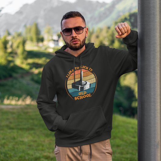 Ik vind het leuk om te schoppen Old School - Retro Hoodie
