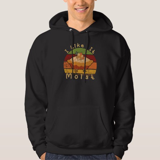 Ik vind het leuk om Thanksgiving te bevochtigen Hoodie (Voorkant)