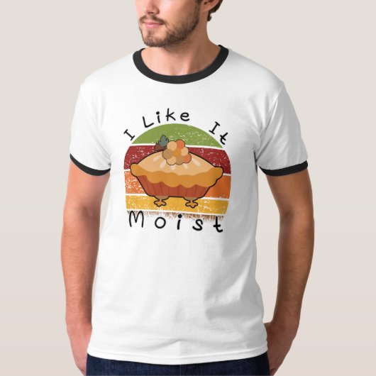 Ik vind het leuk om Thanksgiving te bevochtigen T-shirt (Voorkant)