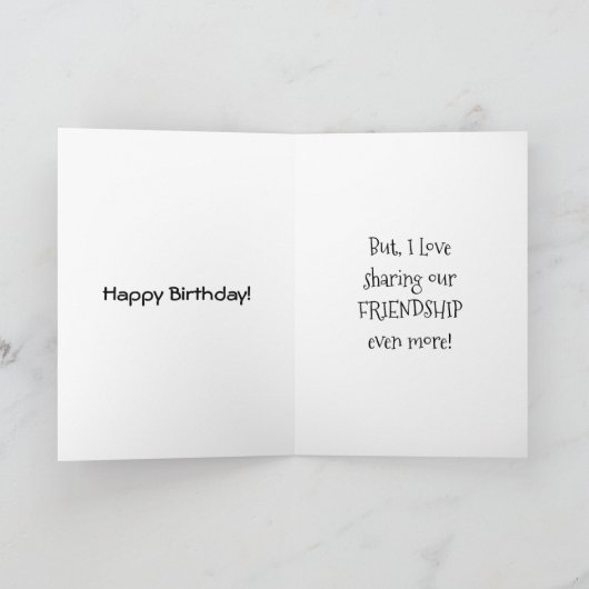 IK VIND HET LEUK OM VERJAARDAGEN TE DELEN MET JOU/ KAART (Binnen)