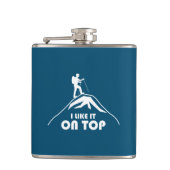 Ik vind het leuk op de top heupfles (Voorkant)