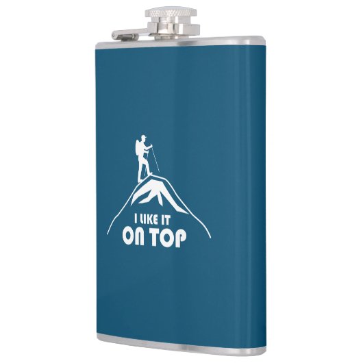 Ik vind het leuk op de top heupfles (Links)