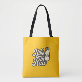 Ik vind het leuk Raw Tote Bag