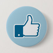 Ik vind het leuk. ronde button 7,6 cm (Voorkant)