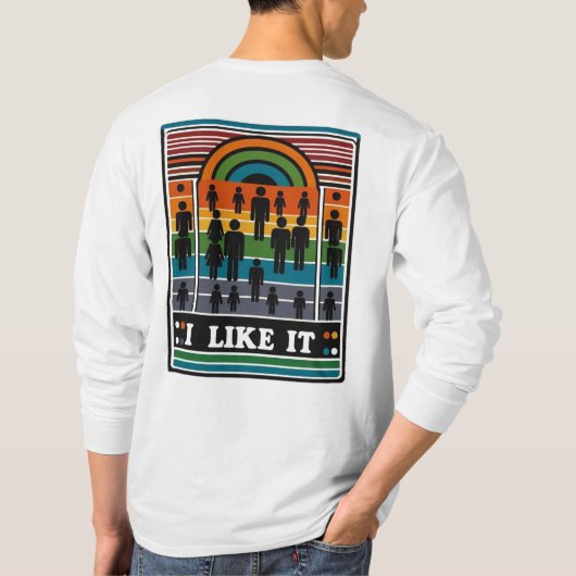 Ik vind het leuk t-shirt (Achterkant)