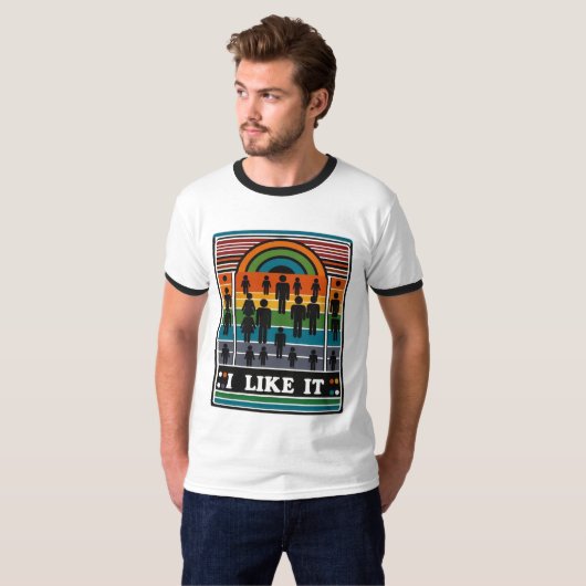 Ik vind het leuk t-shirt (Voorkant volledig)