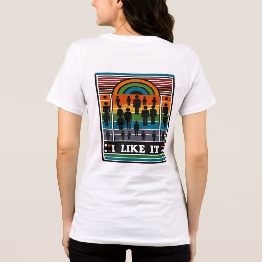 Ik vind het leuk Tri-Blend shirt (Achterkant)