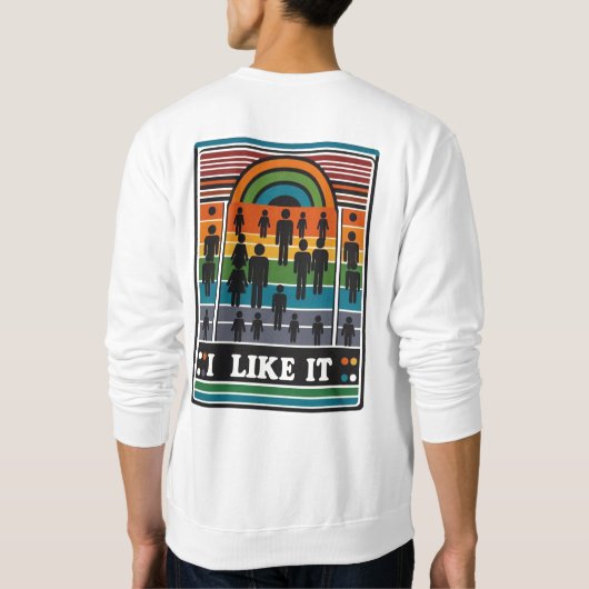 Ik vind het leuk trui (Achterkant)