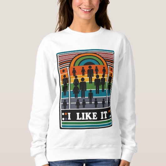 Ik vind het leuk trui (Voorkant)