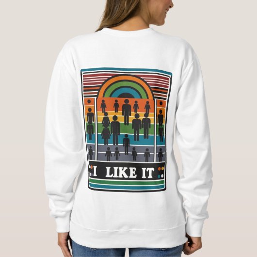 Ik vind het leuk trui (Achterkant)