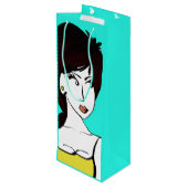 Ik vind het leuk wat ik zie. wijn cadeautas (Achterkant Gekanteld)