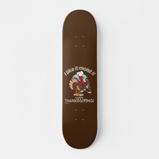 IK VIND HET MOEILIJK HAPPY THANKSGIVING grappige k Persoonlijk Skateboard (Voorkant)