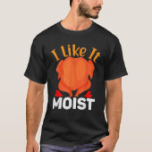 IK VIND HET MOIS Thanksgiving Costume Turkey Beend T-shirt (Voorkant)