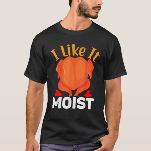 IK VIND HET MOIS Thanksgiving Costume Turkey Beend T-shirt (Voorkant)