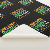 Ik vind het niet altijd leuk om in mijn tuin te we sherpa deken (3/4)