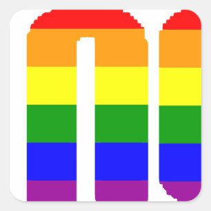ik vind het niet erg vierkante sticker