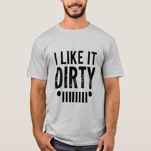 Ik vind het smerig, buiten, grappige verhalen, off t-shirt (Voorkant)