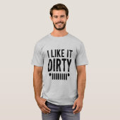 Ik vind het smerig, buiten, grappige verhalen, off t-shirt (Voorkant volledig)