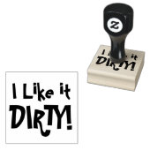IK VIND HET VIES! Dirty Martini Humor Rubberstempel (Gestempeld)