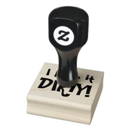 IK VIND HET VIES! Dirty Martini Humor Rubberstempel