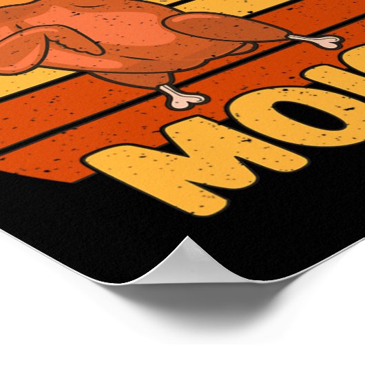  Ik vind het vochtig grappig Thanksgiving kostuum Poster (Hoek)