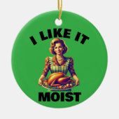 Ik vind het vochtig keramisch ornament (Voorkant)