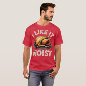 Ik vind het vochtig leuk t-shirt (Voorkant volledig)