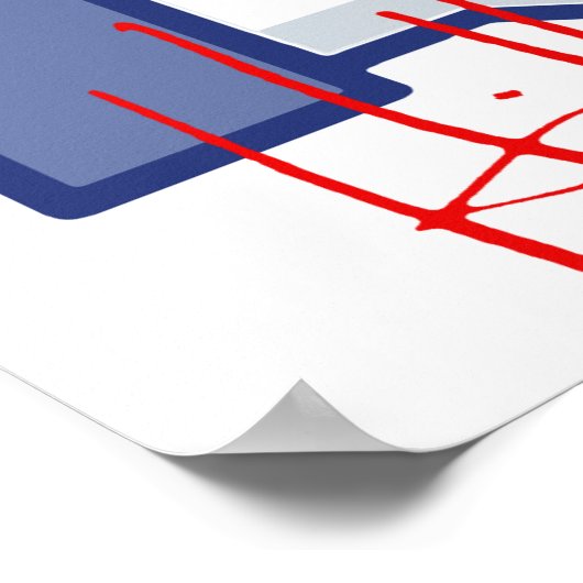 IK VIND HILLARY -.png Poster (Hoek)