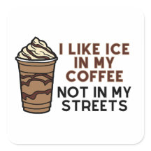 Ik vind ijs in mijn koffie leuk, niet in mijn stra