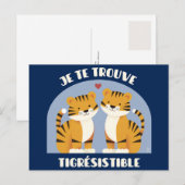 Ik vind je een beetje een tienerachtig, romantisch briefkaart (Voorkant / Achterkant)