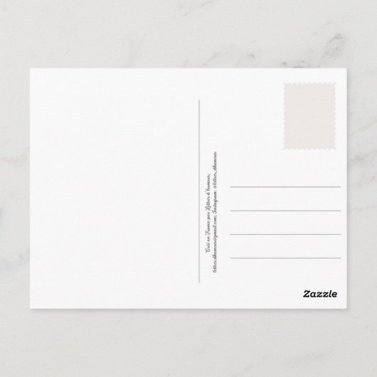 Ik vind je een beetje een tienerachtig, romantisch briefkaart (Achterkant)