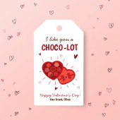 Ik vind je een Choco-lot Valentijns Cadeaubijschri Cadeaulabel