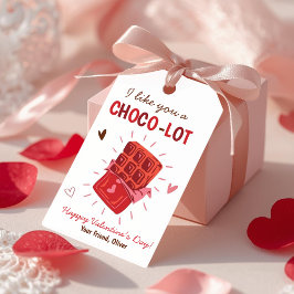 Ik vind je een Choco-lot Valentijnsdag Cadeaubijsc Cadeaulabel