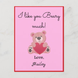 Ik vind je een grote Valentijnsdag-kaart. Feestdagenkaart