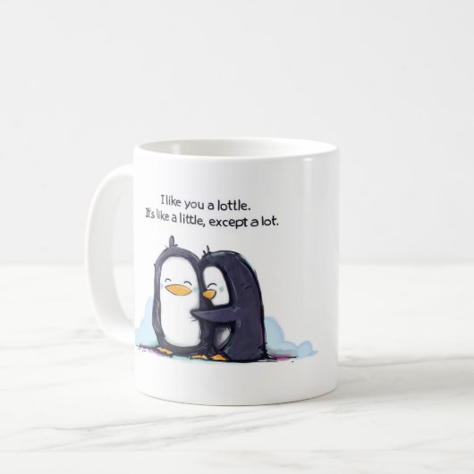 Ik vind je een kleine pinguïn, Mok (Voorkant links)