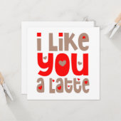 Ik vind je een late gelukkige Valentijnsdag Kaart (Voorkant / Achterkant in situ)