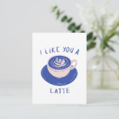 Ik vind je een Latte Coffee Kaart (Staand voorkant)