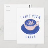 Ik vind je een Latte Coffee Kaart (Voorkant / Achterkant)