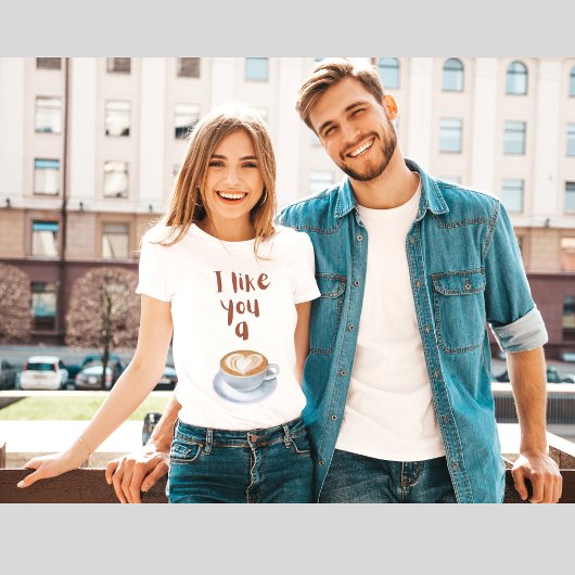 Ik vind je een latte t-shirt