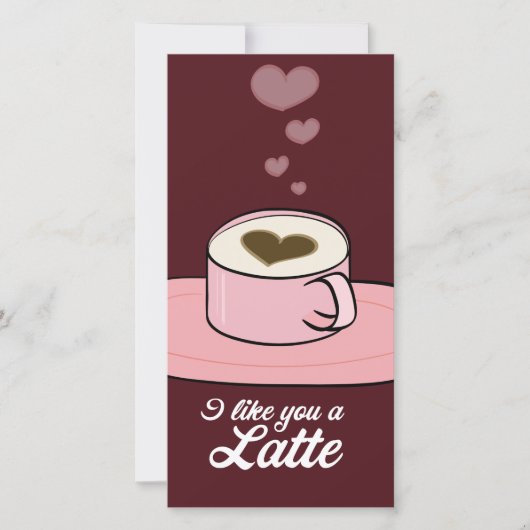 Ik vind je een Latte - Valentijn Feestdagenkaart (Voorkant)
