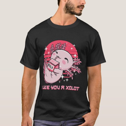 Ik vind je een xoLOT Axolotl Humor Salamander Meme T-shirt (Voorkant)