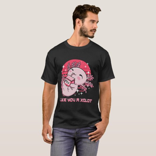 Ik vind je een xoLOT Axolotl Humor Salamander Meme T-shirt (Voorkant volledig)