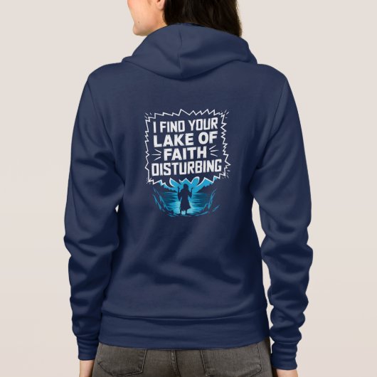 Ik vind je gebrek aan geloof verontrustend hoodie (Achterkant)