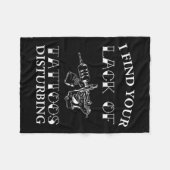 Ik vind je gebrek aan Tattoos verontrustend - grap Fleece Deken (Voorkant (Horizontaal))