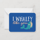 Ik vind je grappige Valentijnsdag leuk Notitiekaartje (Voorkant)