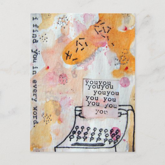 Ik vind je in elk woord Briefkaart (Voorkant)