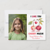 Ik vind je kers veel Klasfoto valentine Notitiekaartje (Voorkant)