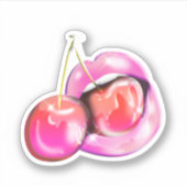 Ik vind je kers veel leuk sticker (Voorkant)