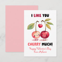 Ik vind je kersverslaving leuk Valentijnsdag in de Notitiekaartje