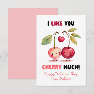 Ik vind je kersverslaving leuk Valentijnsdag in de Notitiekaartje